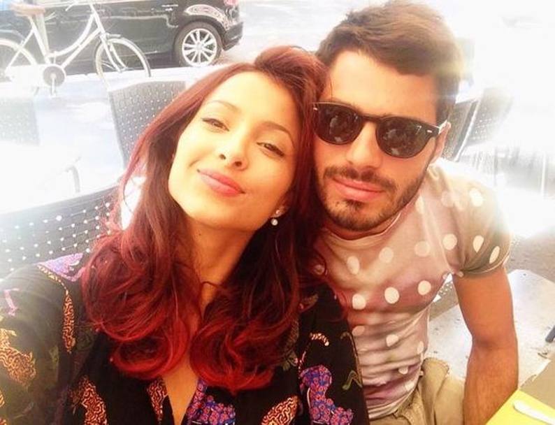 Il selfie con il tuffatore Tommaso Rinaldi. (Instagram)
